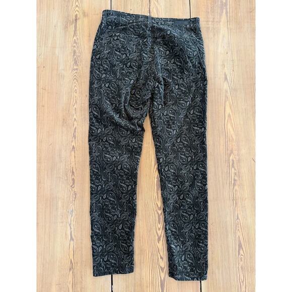 AG for Anthropologie The High Rise Steve Ankle Pant Velvet Paisley 31 - Picture 8 of 8